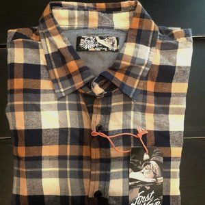 NWT First Wave Shirts, Plaid Yellow, 18/20